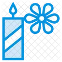 Flower Kandle Leaf Icon