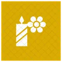 Flower Kandle Leaf Icon