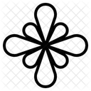 Abstract Flower Art Icon
