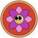 Flower Badge  Icon