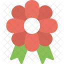 Flower With Ribbon Icon