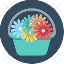Flower Basket Flower Bouquet Flowers Icon