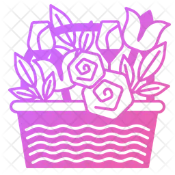 Flower Basket  Icon