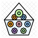 Flower Bucket Flower Basket Icon