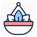 Flower Basket Bucket Icon
