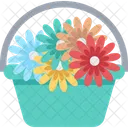 Flower Basket Flower Bouquet Flowers Icon
