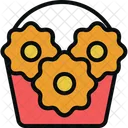 Basket Decoration Flower Icon