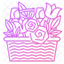 Flower Basket  Icon