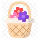 Flower Basket Bouquet Flower Bunch Icon