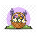 Flower Basket Floral Basket Basket Icon