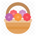 Flower Bucket Flower Basket Icon
