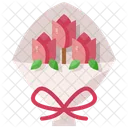 Flower Bouquet Botanical Valentines Icon