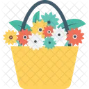 Flower Bucket Flowers Icon