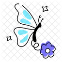 Flower Butterfly  Icon