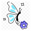 Flower Butterfly  Icon