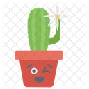 Flower Cactus Happy Cactus Succulent Plant Icon