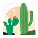 Flower Cactus Cactus Desert Palnt Icon