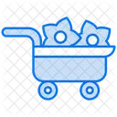 Flower Cart Garden Cart Barrow Icon