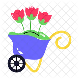Flower Cart  Icon