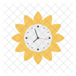 Flower Clock  Icon