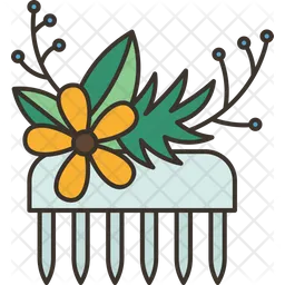 Flower Comb  Icon