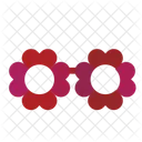 Flower Galsses Glasses Man Icon