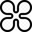 Flower Blossom Blob Icon