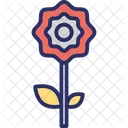 Flower Flower With Leaves Nature Icon