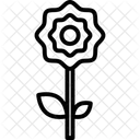 Flower Flower With Leaves Nature Icon