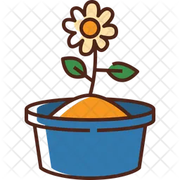 Flower In Pot  Icon