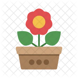 Flower in Pot  Icon