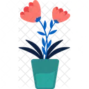 Flower In Vase  Icon