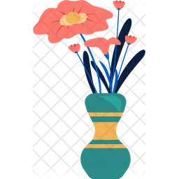 Flower In Vase  Icon