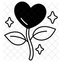 Flower Plant Heart  Icon