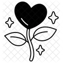 Flower Plant Heart Love Valentine Icon