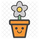 Flower Pot Flower Emoji Emoticon Icon