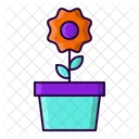 Pot Flower Plant Icon