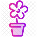 Spring Flower Pot Icon