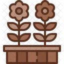 Flower Raised Bed Icon