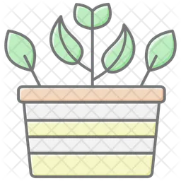 Flower-pot-lineal  Icon