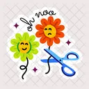 Flower Scissors  Icon
