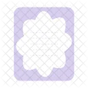 Flower Shape Note  Icon