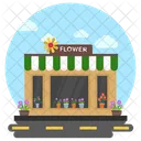 Flower Shop Shop Exterior Shop Building Icon