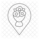 Flower store symbol  Icon