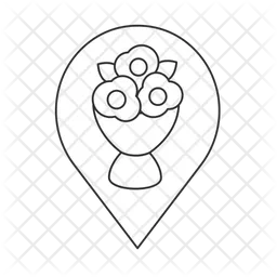 Flower store symbol  Icon