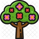 Flower Tree Plant Wood Icon