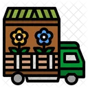 Flower Truck  Icon