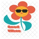 Flower with Good Vibes  Icon
