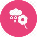 Flower with rain  Icon