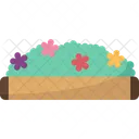 화단 꽃 정원 아이콘